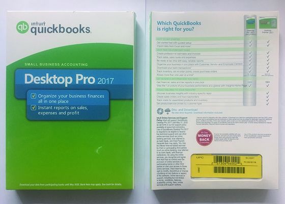 چین نرم افزار حسابداری تجاری QuickBooks دسکتاپ 2017 DVD Media تامین کننده