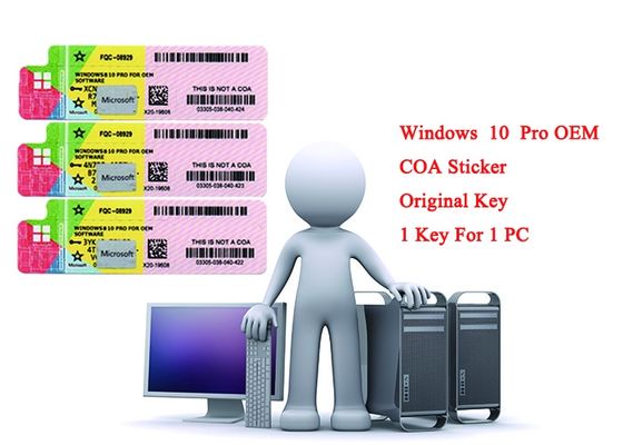 چین 32 بیتی سیستم 64 بیتی Windows 10 Pro COA Sticker 100٪ اصل اصلی از مایکروسافت تامین کننده