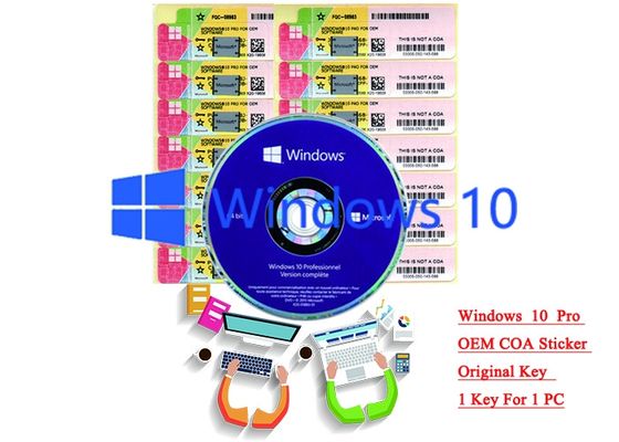 چین 32/64 بیتی ویندوز 10 دیکشنری محصول Win 10 Pro COA X20 Online Activate تامین کننده