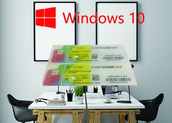 چین Windows Product Key Sticker Win 10 Pro COA X20 100٪ آنلاین فعال 32 / 64bit OEM کد کلید مجوز تامین کننده