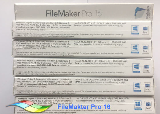 چین نرم افزار FileMaker Pro 16 Upg FPP Package 100٪ Original Filemaker Pro ویندوز تامین کننده