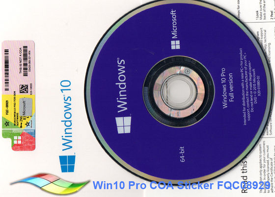 چین نسخه ویندوزی مایکروسافت ویندوز 10 Pro نسخه 64 بیتی را فعال کنید Windows 10 Oem Dvd تامین کننده