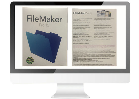 چین نسخه کامل Filemaker Pro برای Mac / Win Retail Box V16 Online Activate تامین کننده