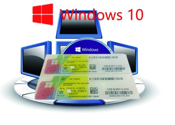 چین 32 بیتی سیستم عامل 100٪ معتبر Windows 10 Pro COA Sticker Online Activate تامین کننده