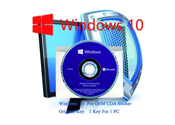 چین Windows 10 Pro COA Sticker کارکردی سریال کلید FQC 64 بیت / 32 بیت سیستم قابل برنامه ریزی تامین کننده