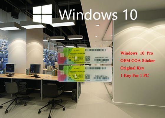چین Windows 10 Pro ایتالیایی COA Sticker Online Activation اصلی FQC سفارشی زبان ایتالیایی تامین کننده