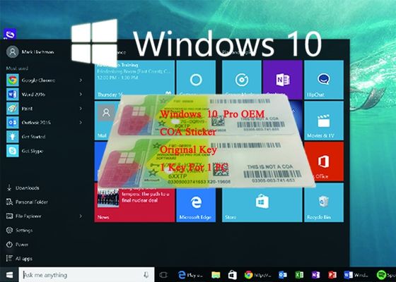 چین مجوز اصلی نصب مجوز Coa مجوز دسکتاپ Windows 10 Product Key Sticker تامین کننده